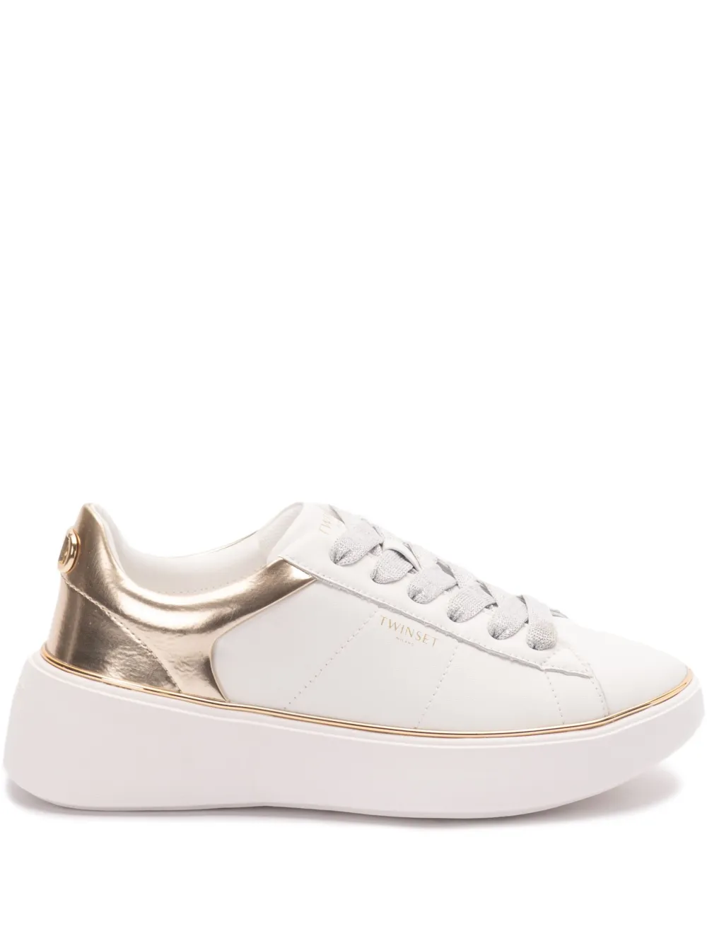 TWINSET Leren sneakers Wit