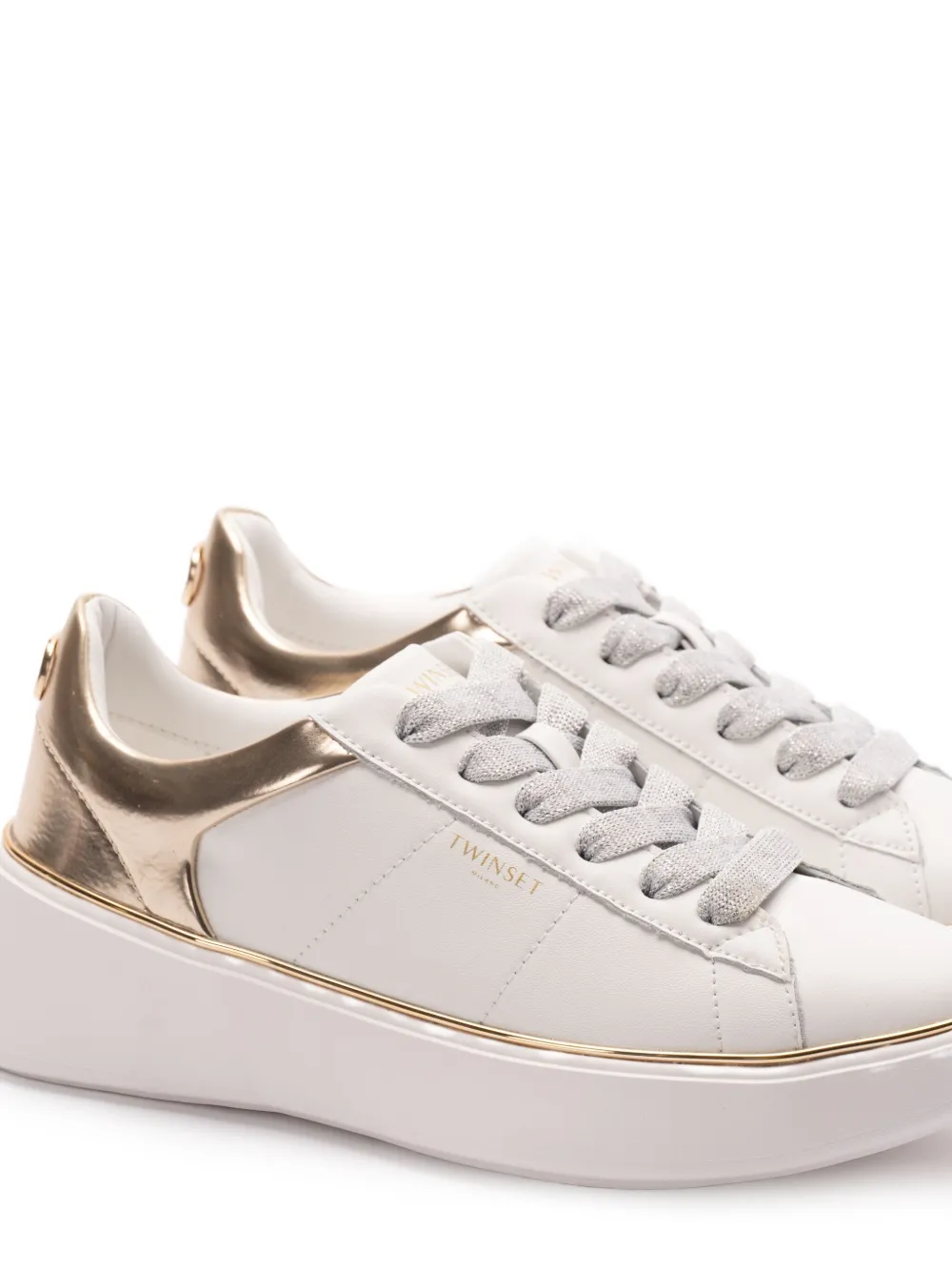 TWINSET Leren sneakers Wit