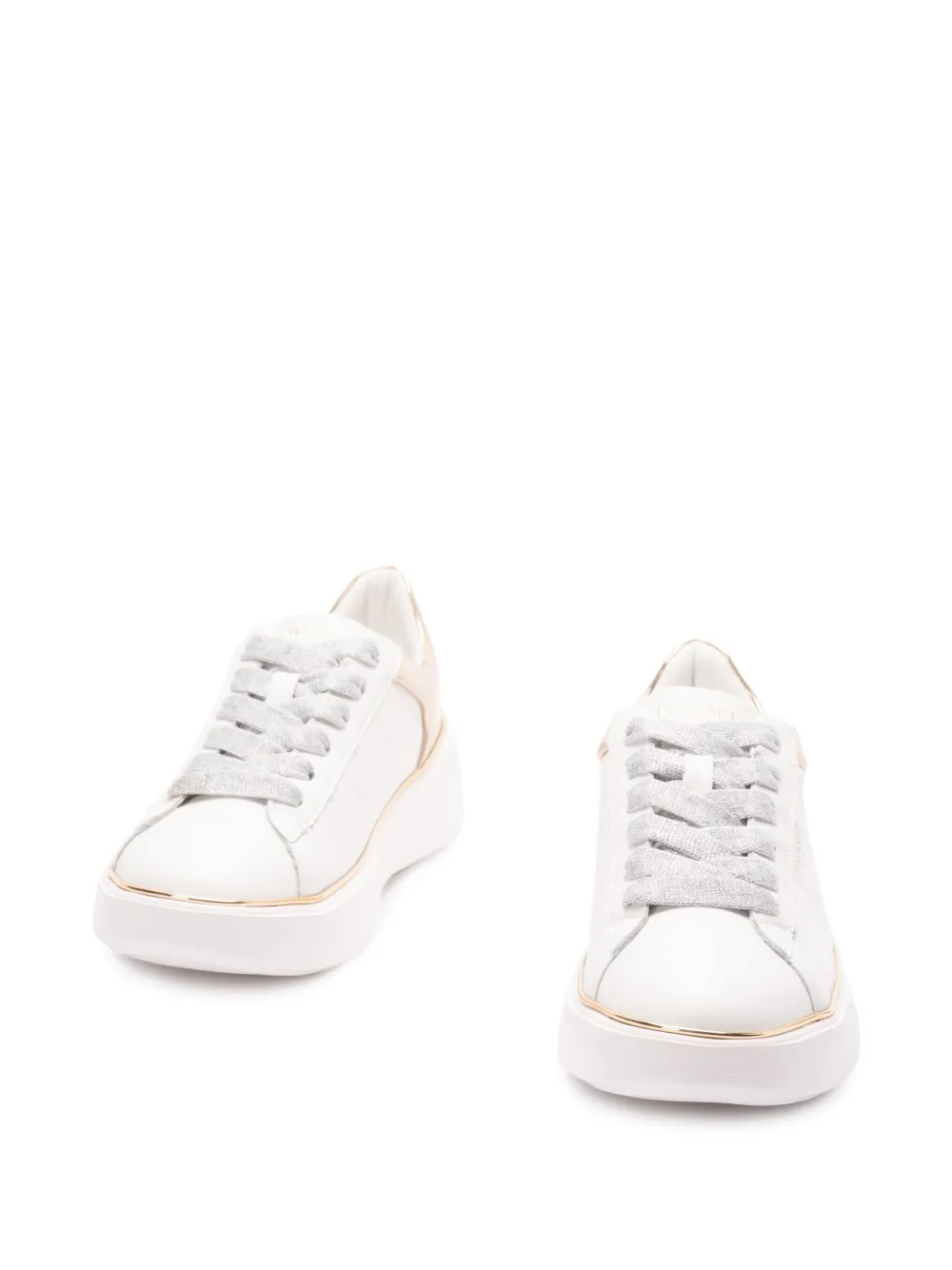 TWINSET Leren sneakers Wit