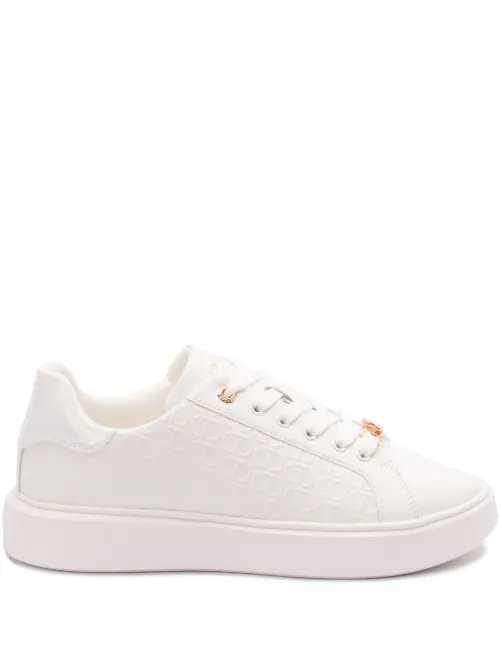 Baskets en cuir à logo embossé - TWINSET - Modalova