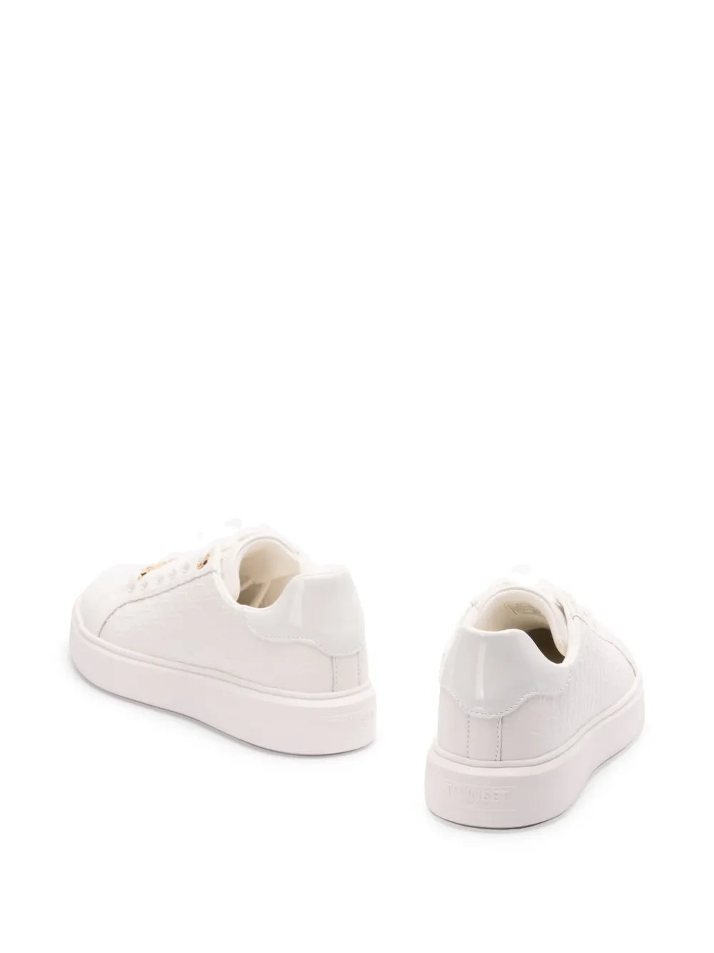 TWINSET Leren sneakers Wit