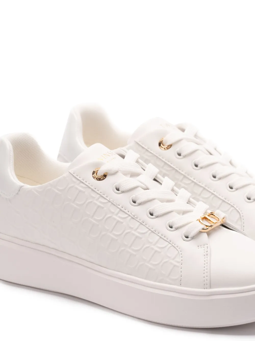 TWINSET leather sneakers - Wit