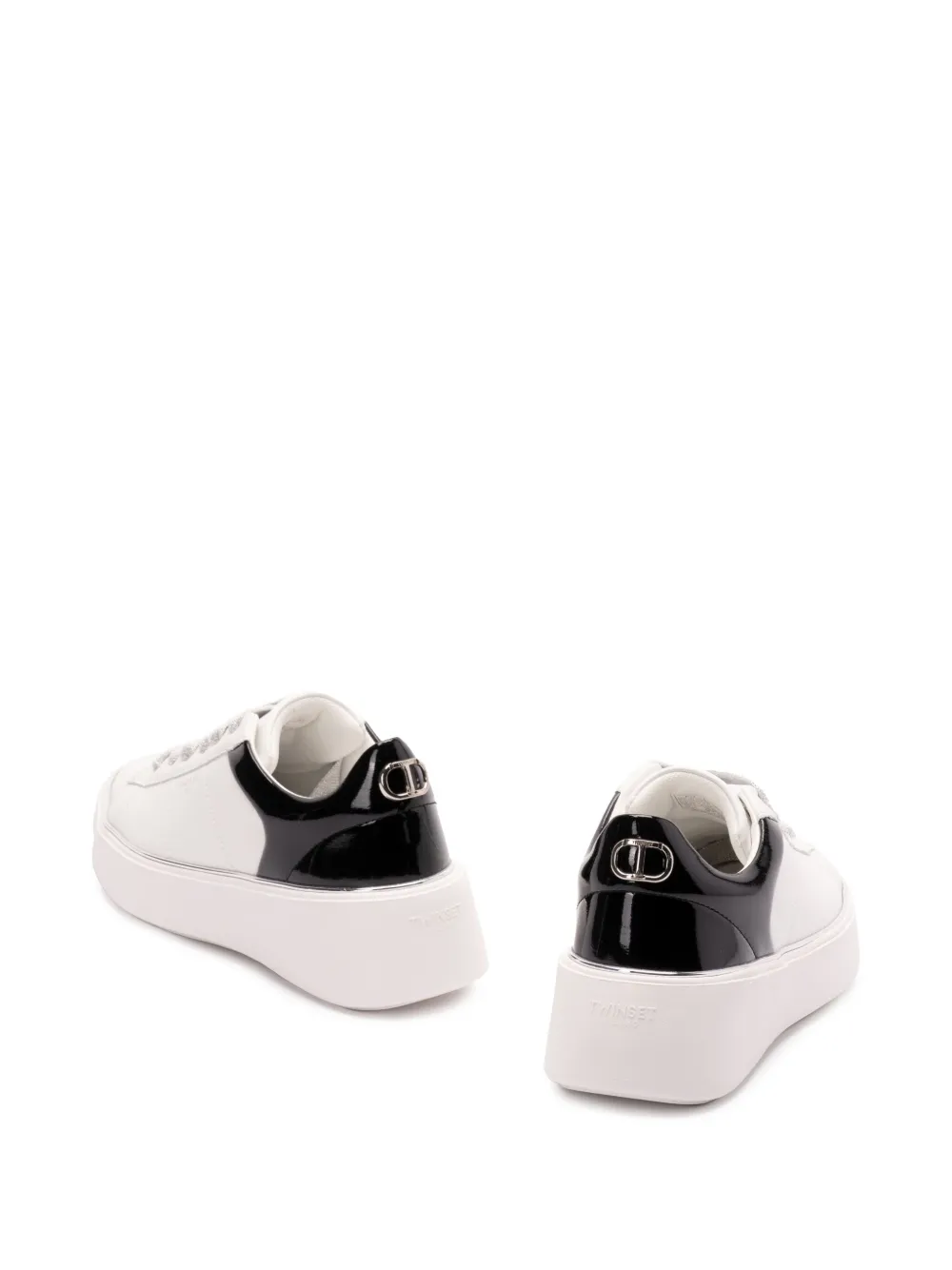 TWINSET Leren sneakers Wit