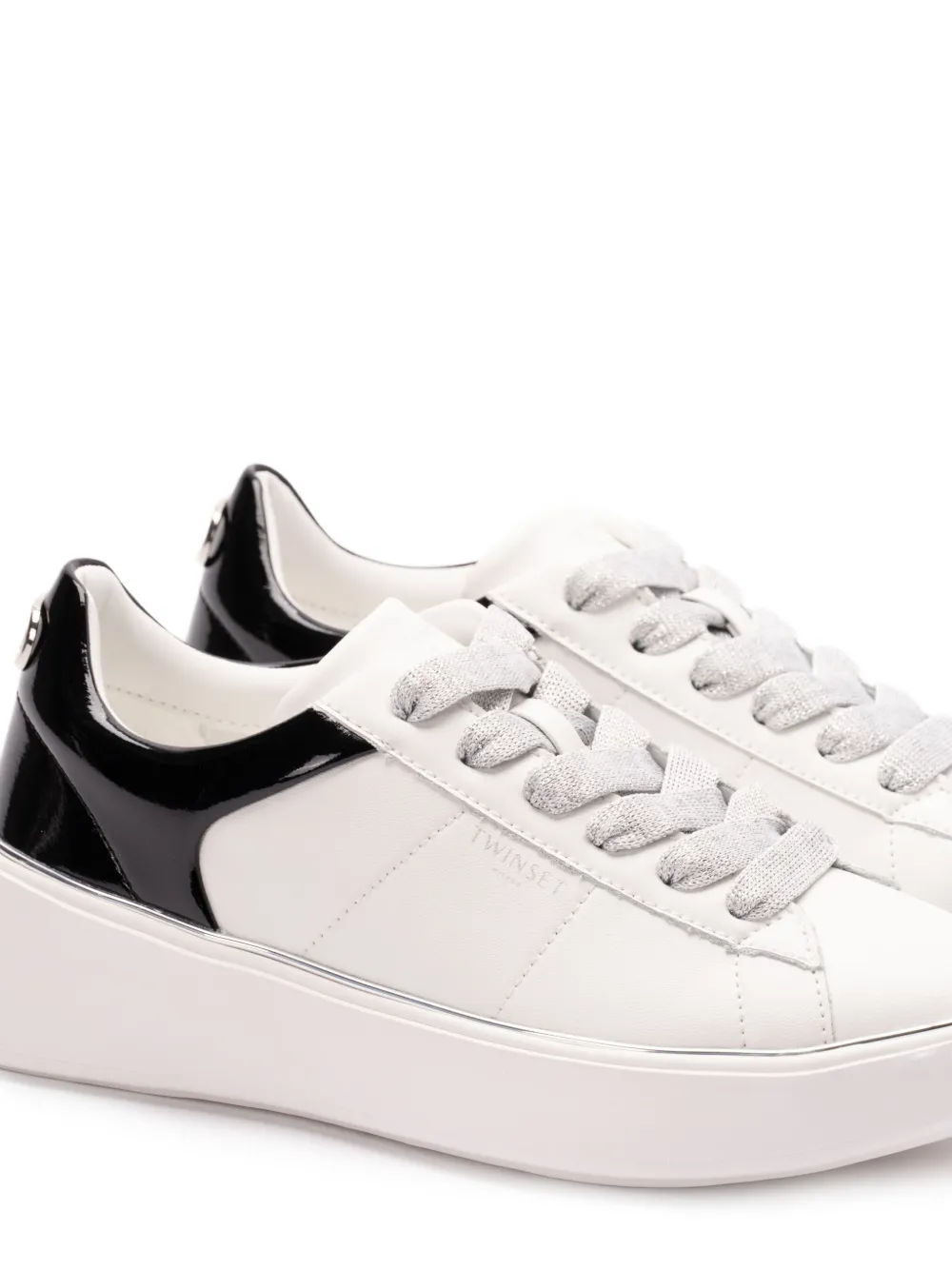 TWINSET leather sneakers - Wit