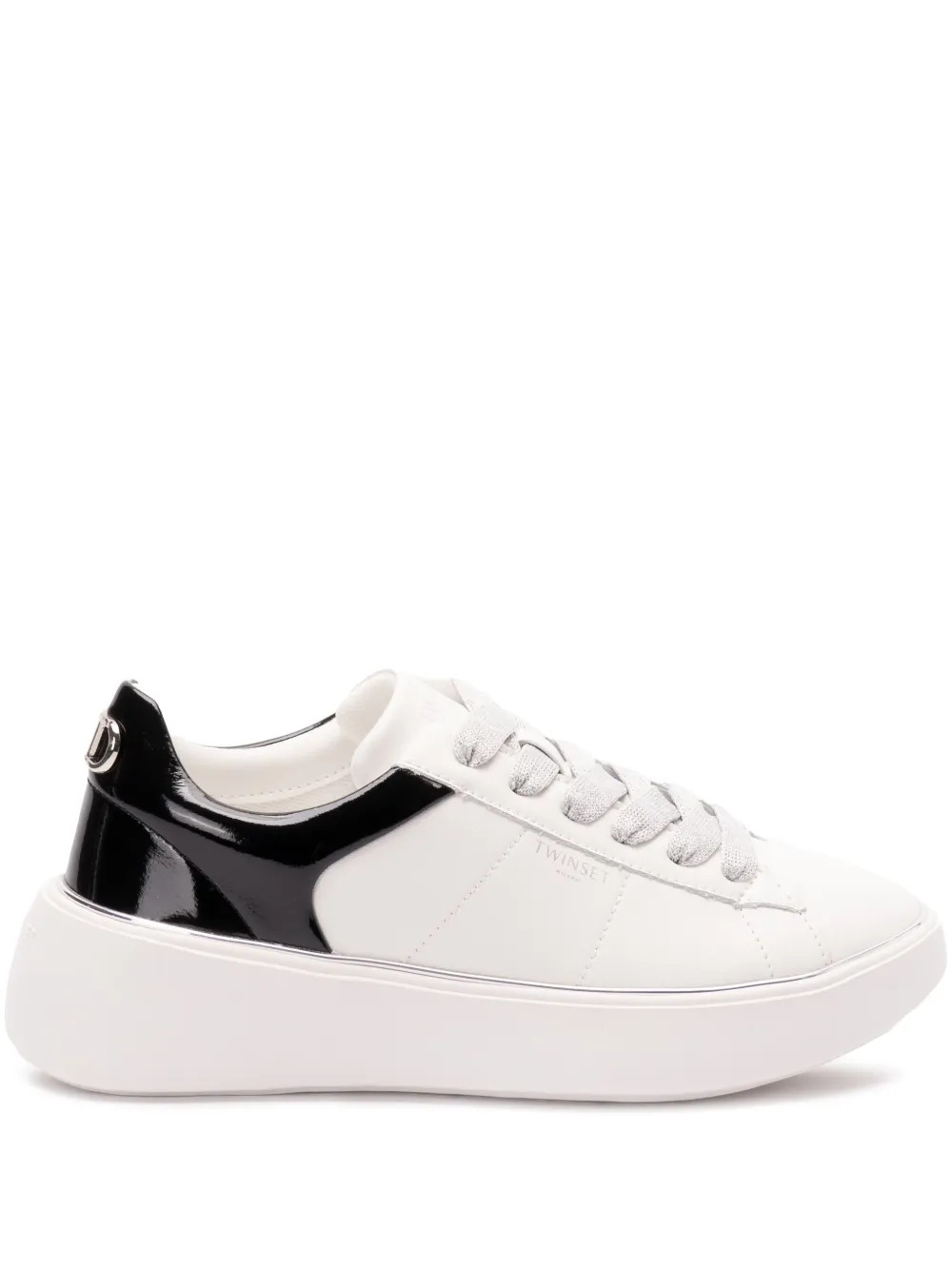 TWINSET Leren sneakers Wit