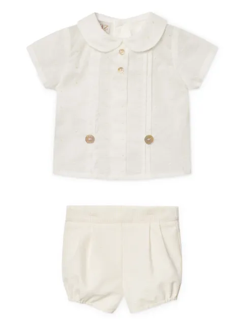 Paz Rodriguez set de shorts y playera con volantes