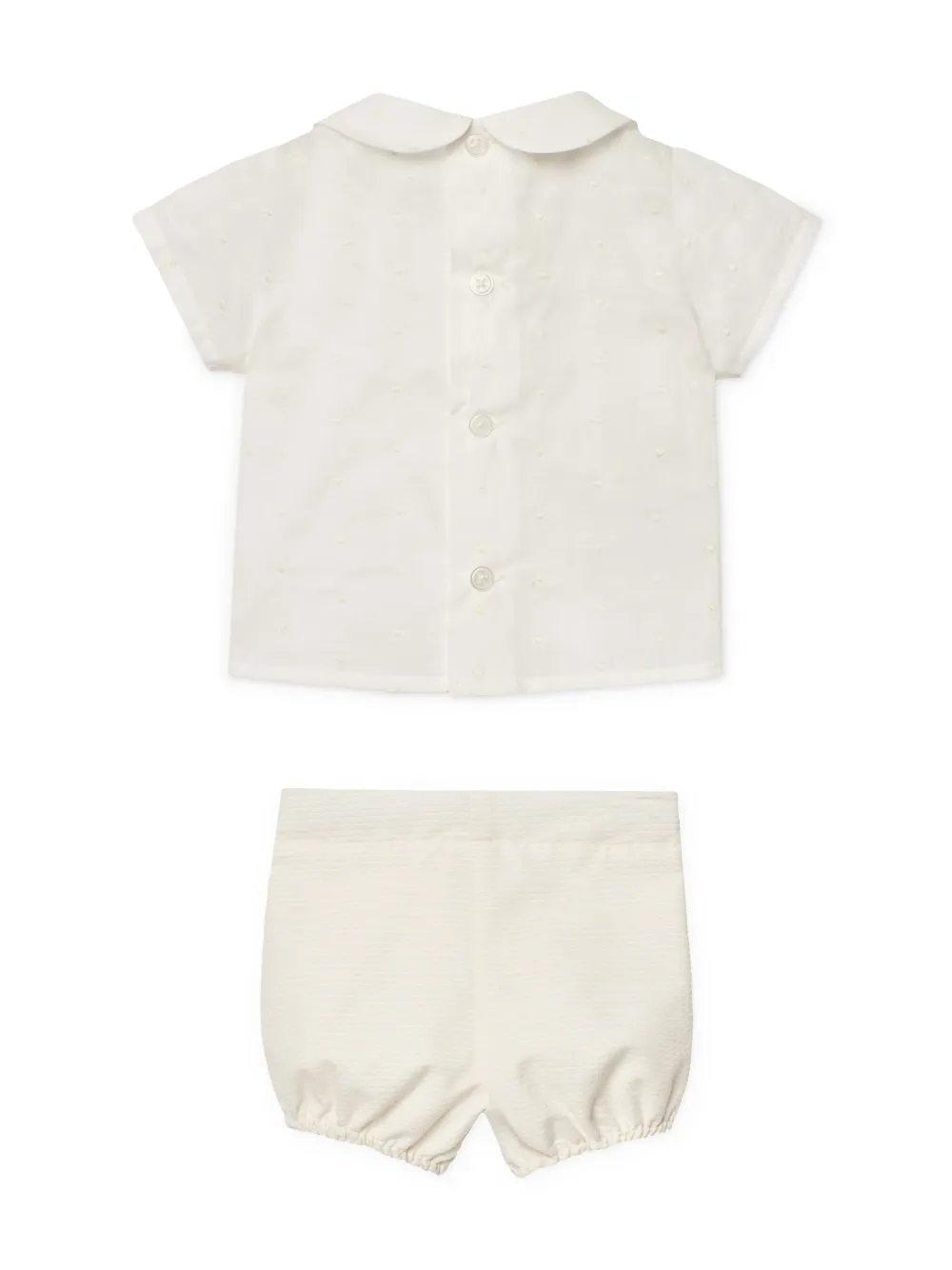 Paz Rodriguez cotton shorts set - Beige