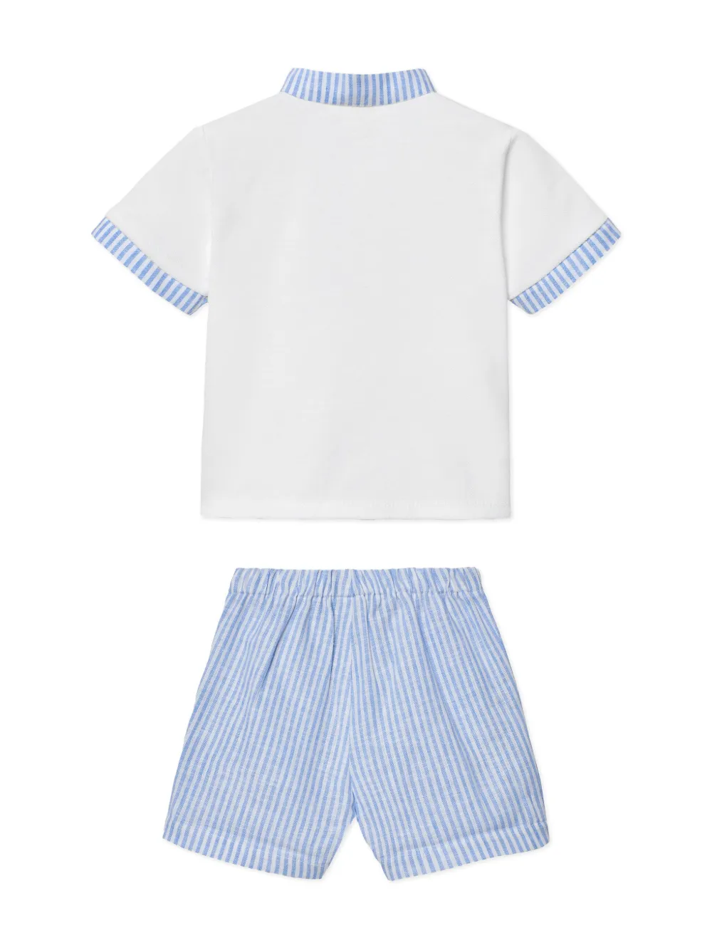 Paz Rodriguez striped shorts set - Wit