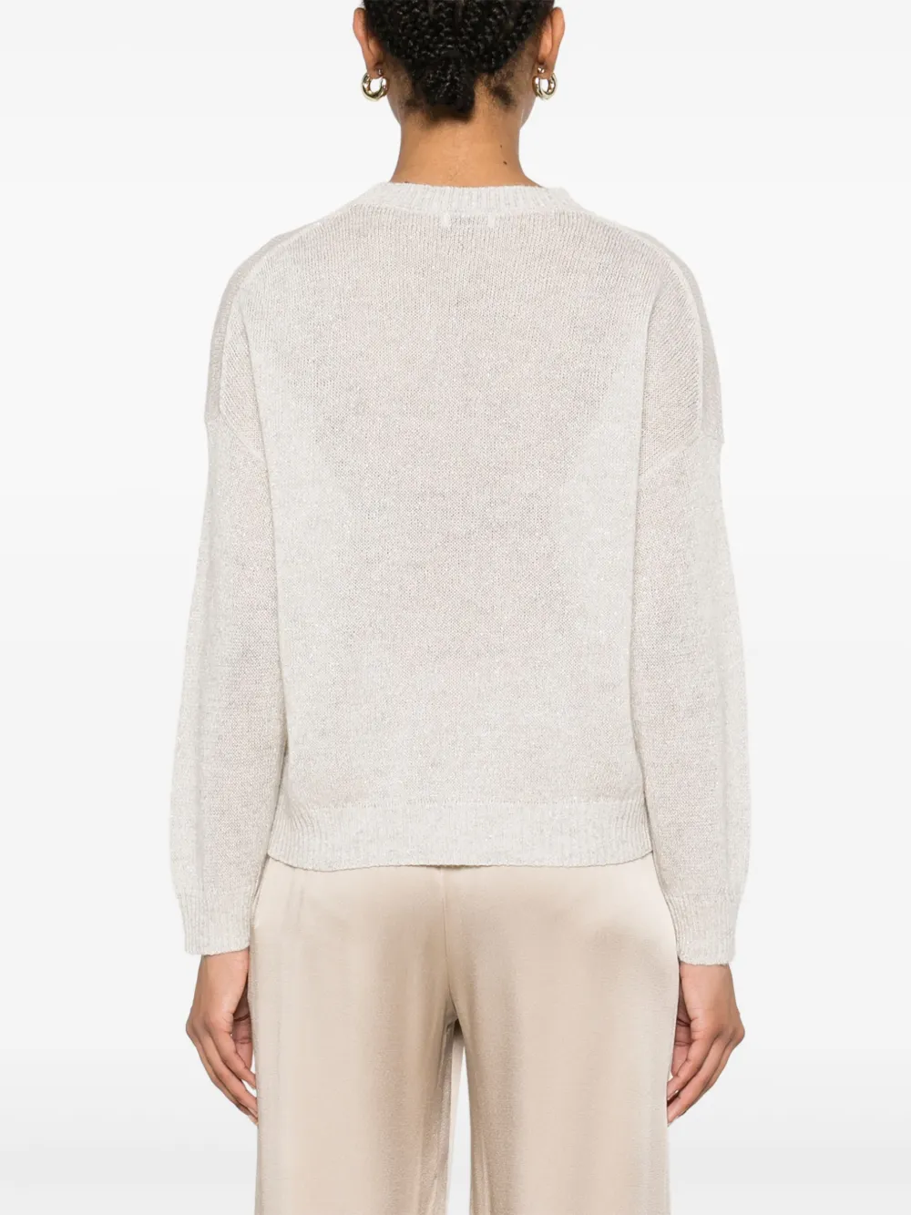 Brunello Cucinelli Lurex trui Beige