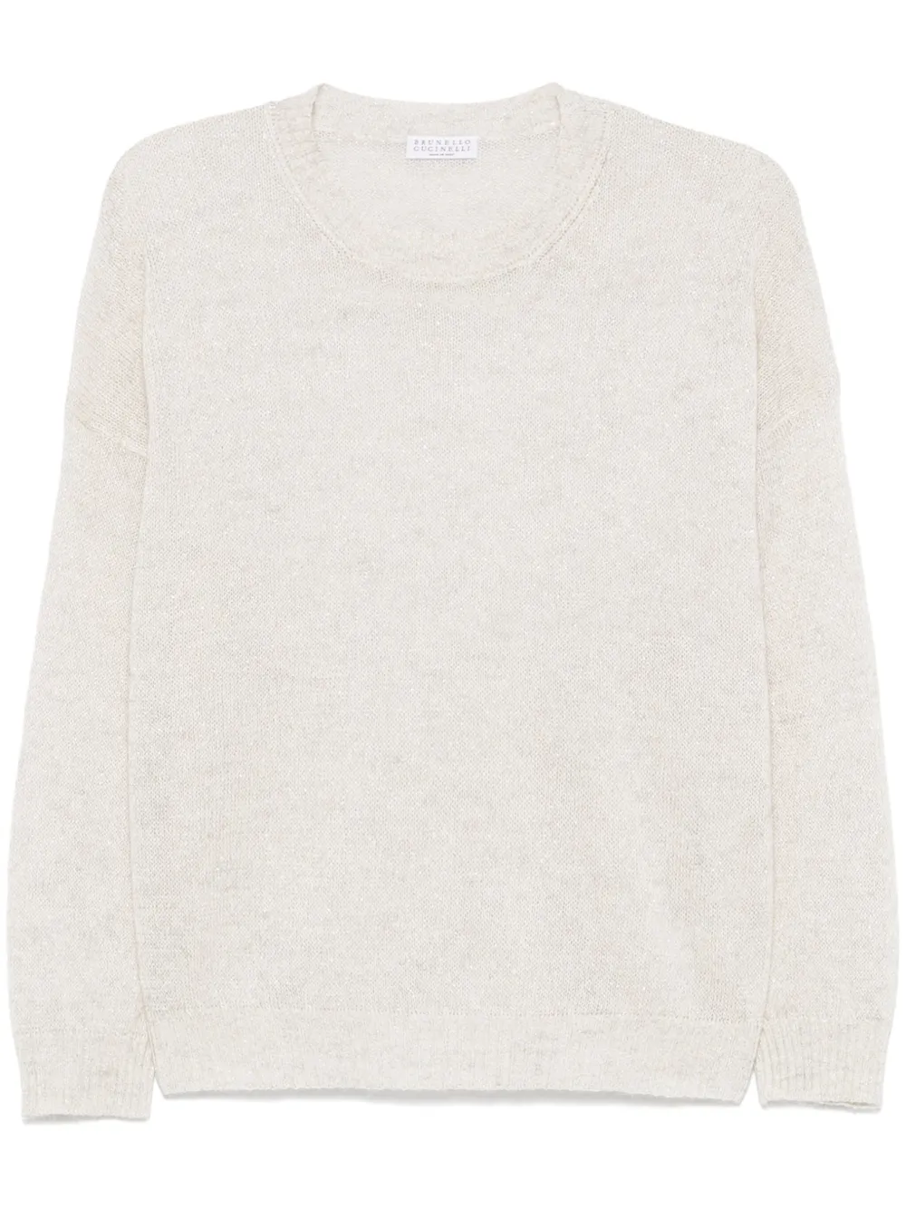 Brunello Cucinelli lurex sweater | Neutrals | Image 1