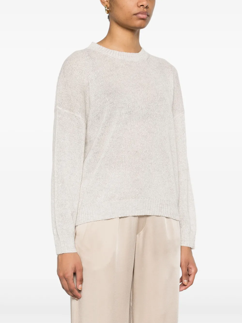Brunello Cucinelli Lurex trui Beige