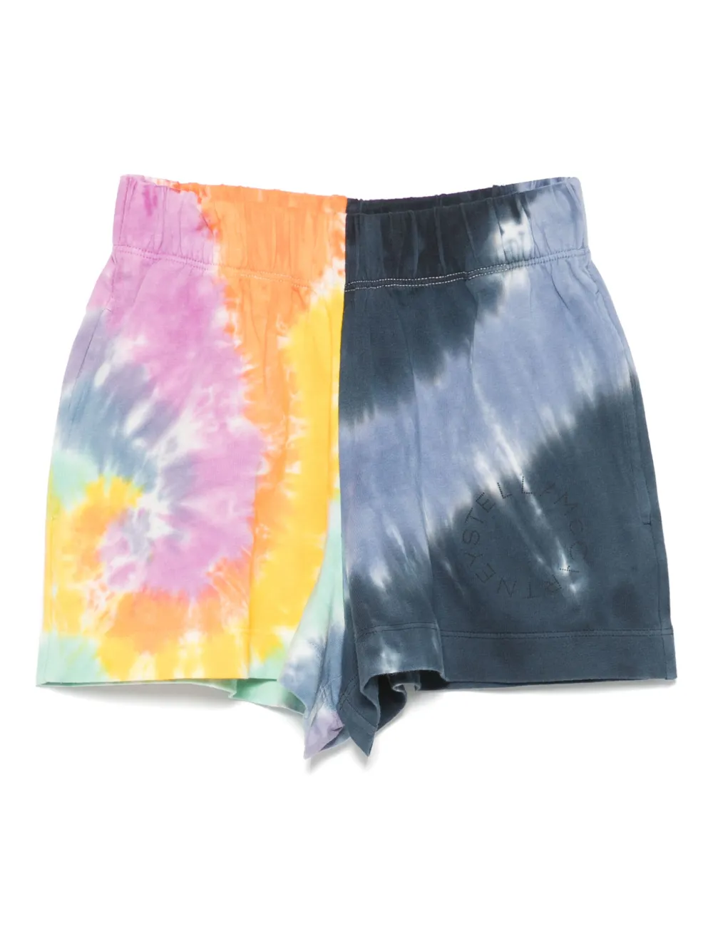 Stella McCartney Kids Shorts met tie-dye print Blauw