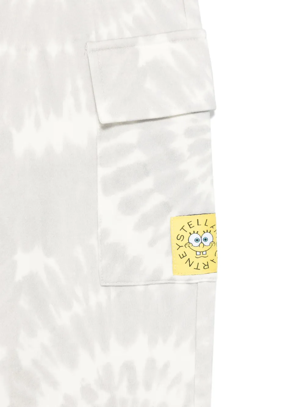Stella McCartney Kids x SpongeBob SquarePants trainingsbroek met tie-dye print Grijs