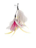 P.A.R.O.S.H. feather-embellished brooche - Grey