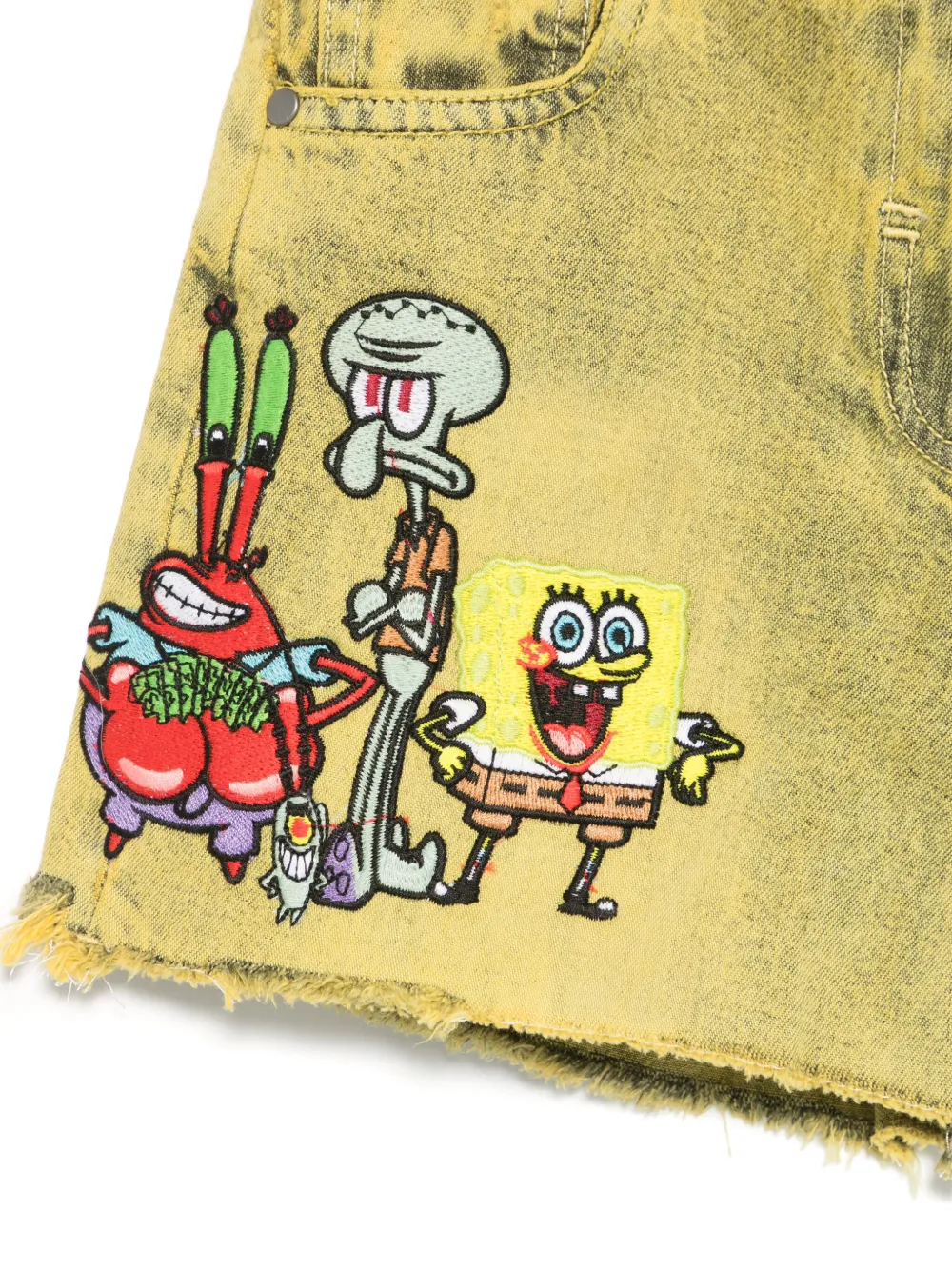 Stella McCartney Kids x SpongeBob SquarePants spijkershorts Geel