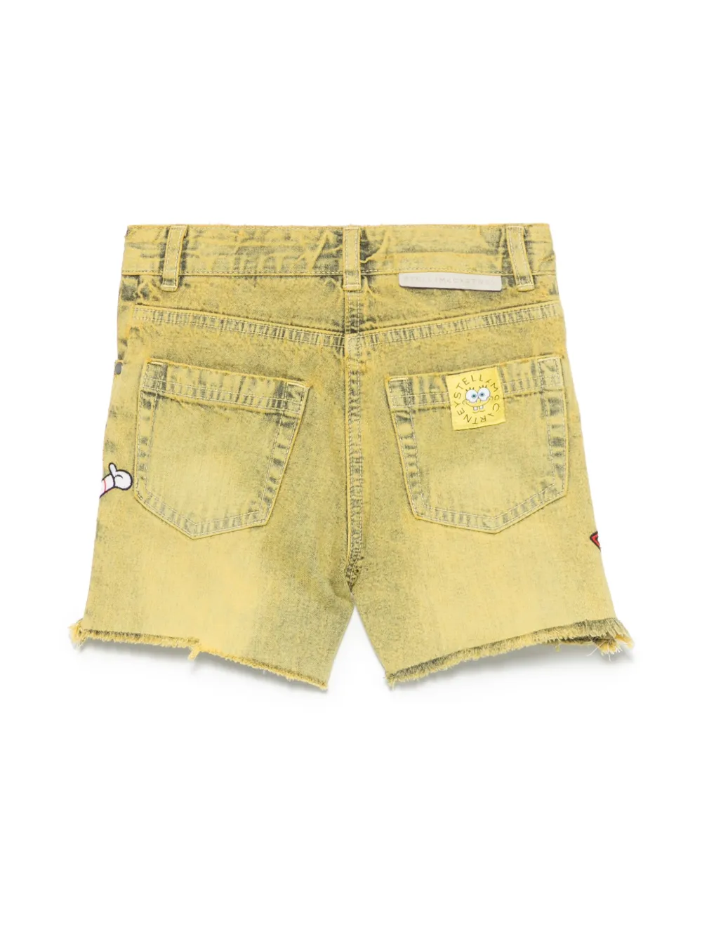 Stella McCartney Kids x SpongeBob SquarePants spijkershorts - Geel