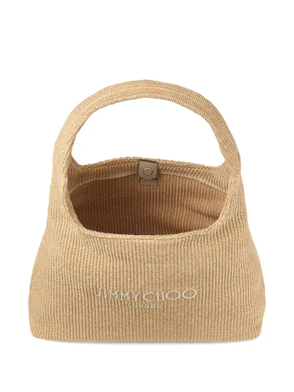【Jimmy Choo】BEACH DMND HOBO/S◆0000096023TYJ Jimmy Choo Beach Dmnd Hobo/S in Natural | Lyst