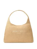 Jimmy Choo raffia shoulder bag - Neutrals