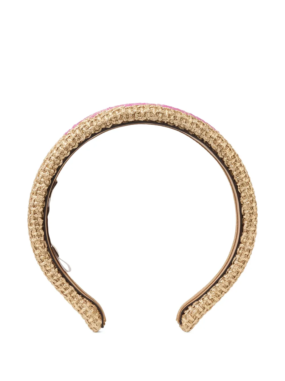 Jimmy Choo logo-script headband | Gold | Image 1