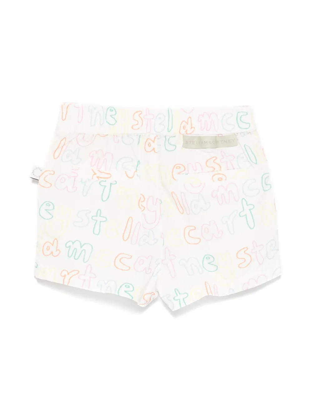 Stella McCartney Kids Shorts met logoprint - Wit