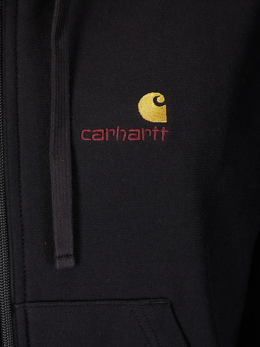 Carhartt WIP American Script hoodie Zwart