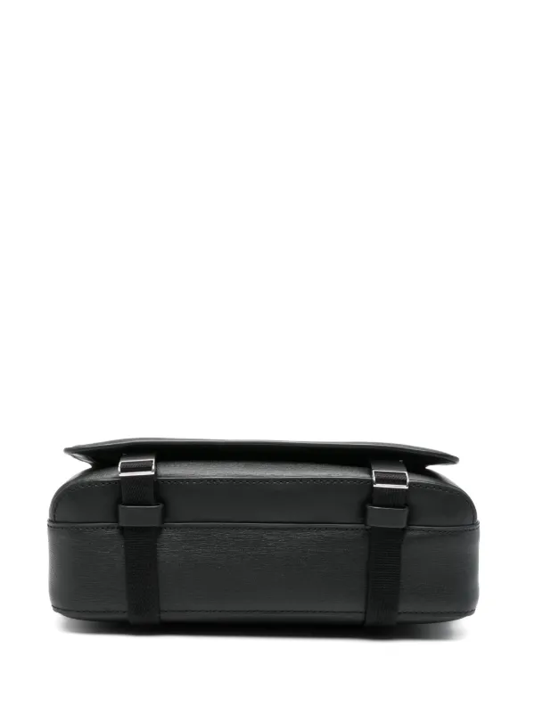 Paul Smith embossed-leather Messenger Bag | Black | FARFETCH