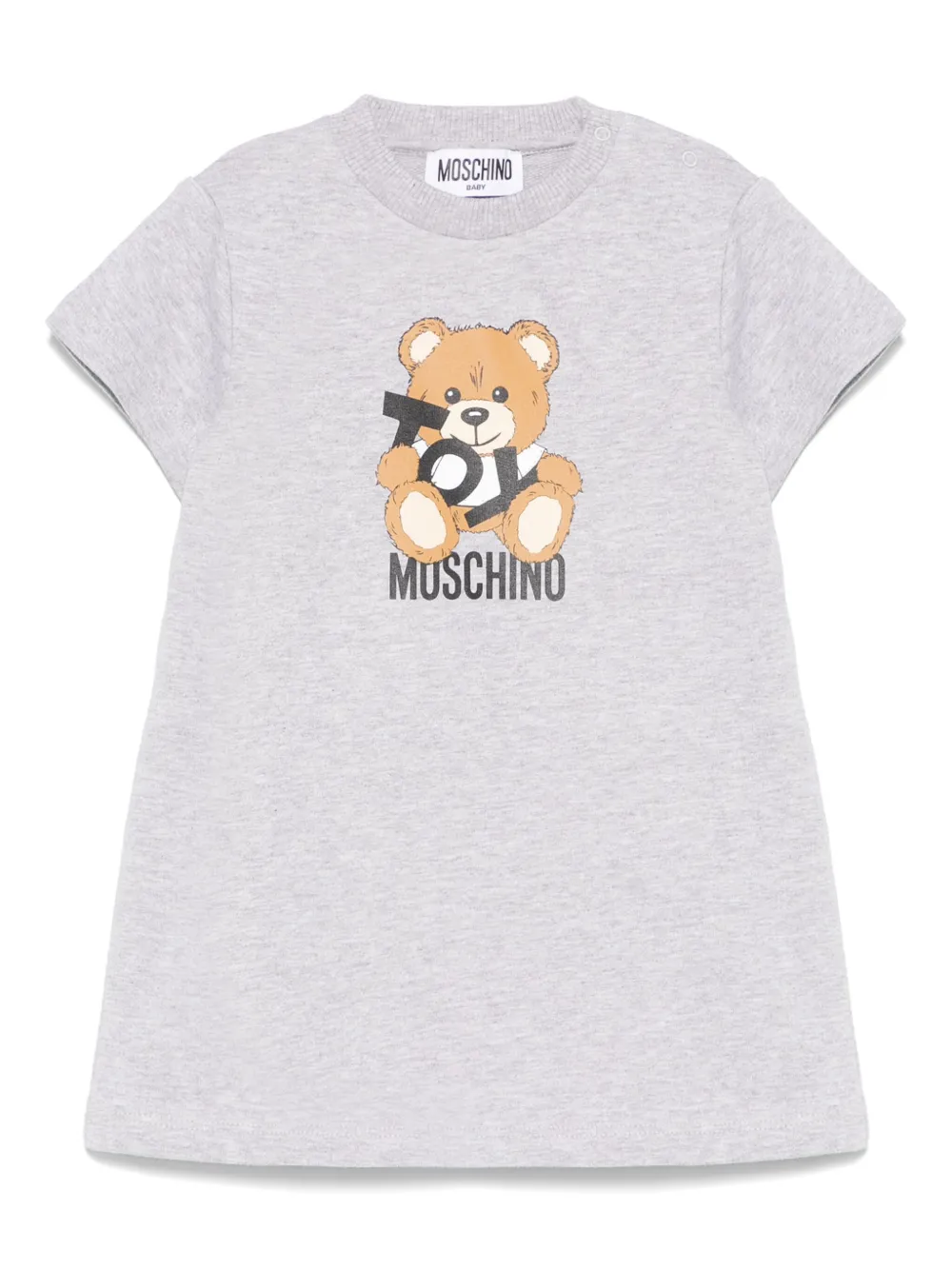 Moschino Kids Jurk met Teddy Bear-print Grijs