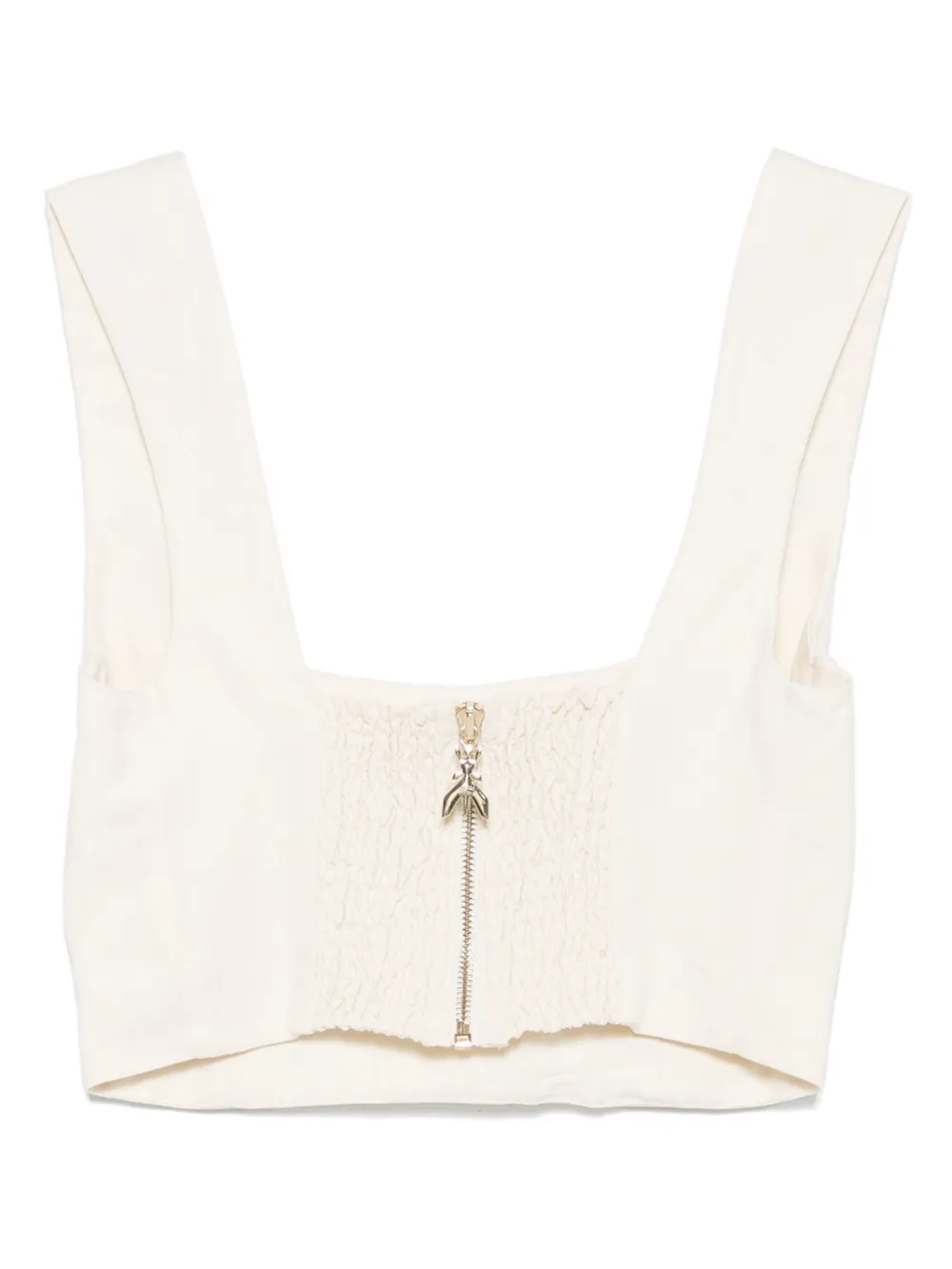 Patrizia Pepe Top met uitgesneden detail - Beige