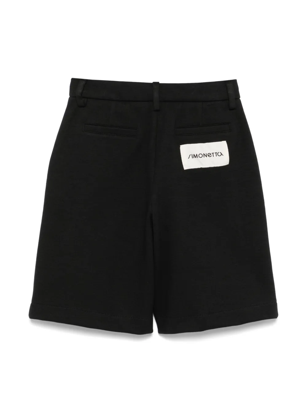 Simonetta Geplooide shorts - Zwart