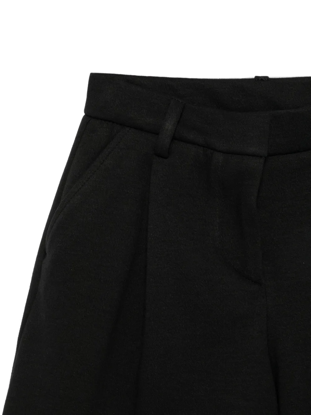 Simonetta Geplooide shorts Zwart