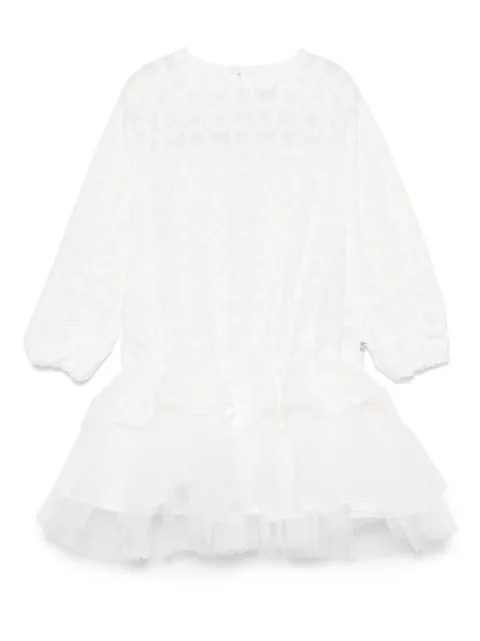 Douuod Kids geometric-pattern dress 