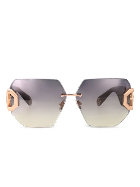 Philipp Plein Eyewear SPP1338FCG ROSE GOLD GREEN
