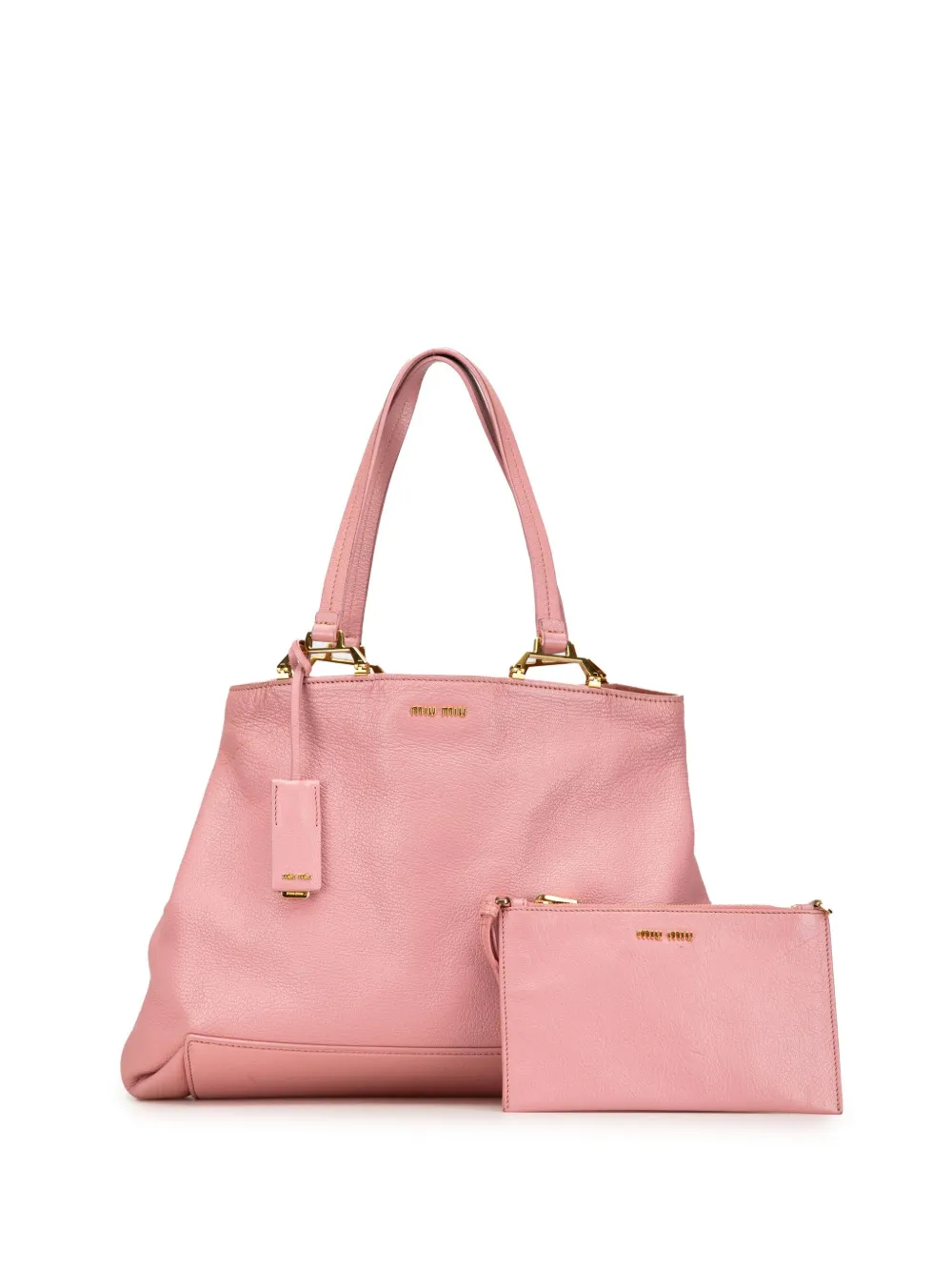 Miu Miu Pre-Owned 2010-2024 Lambskin tote bag - Roze