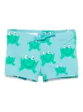 Stella McCartney Kids frog-print swim shorts - Blue