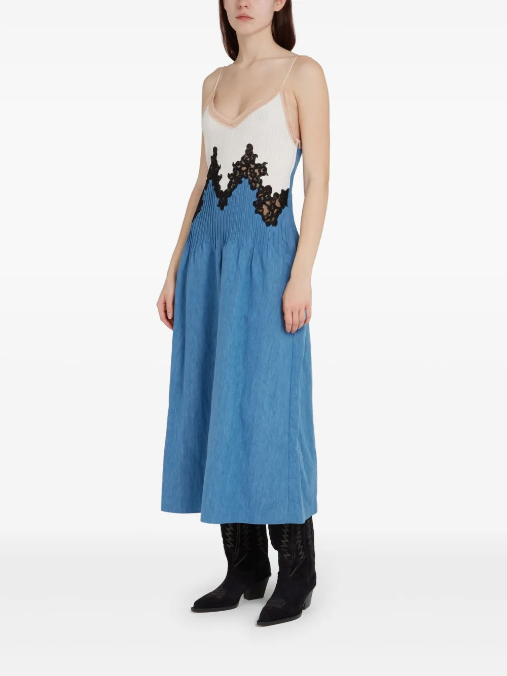 Gabriela Hearst Althea midi dress - Blauw