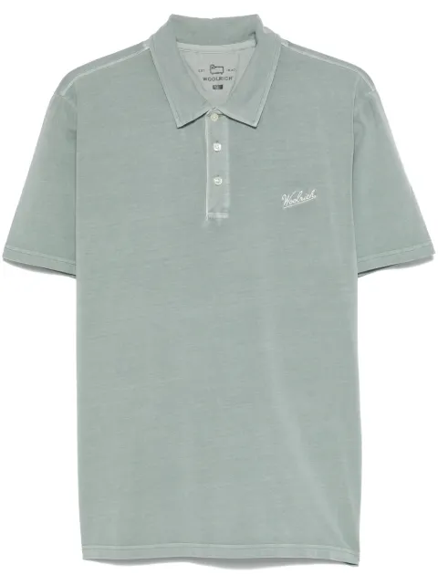 Woolrich playera tipo polo con logo bordado