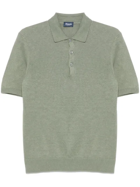 Drumohr playera tipo polo de tejido fino