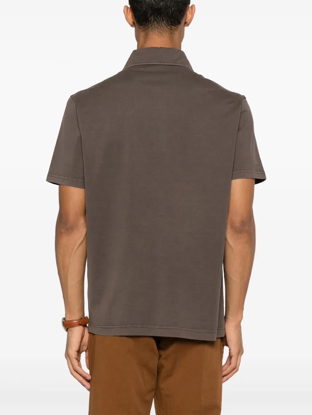 Fay Katoenen poloshirt Bruin