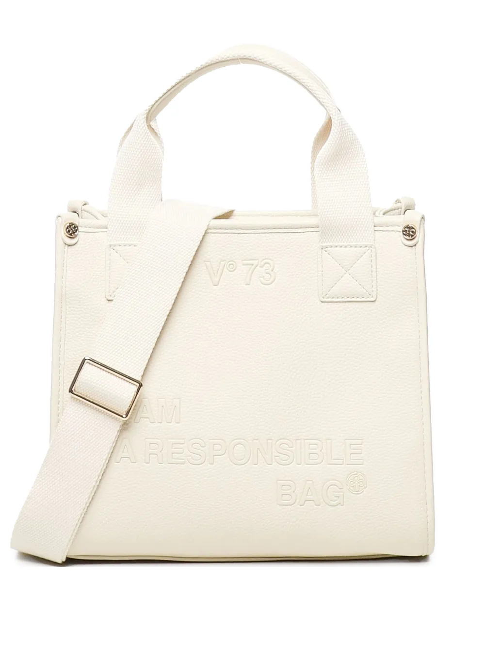 logo-engraved tote bag