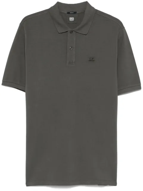 C.P. Company logo-embroidered polo shirt