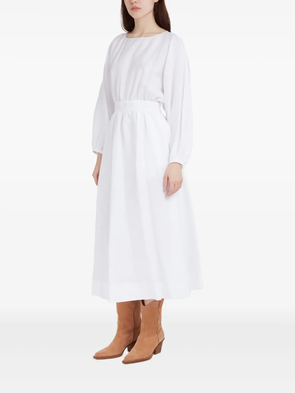 Gabriela Hearst Ahmose linen midi dress - Wit