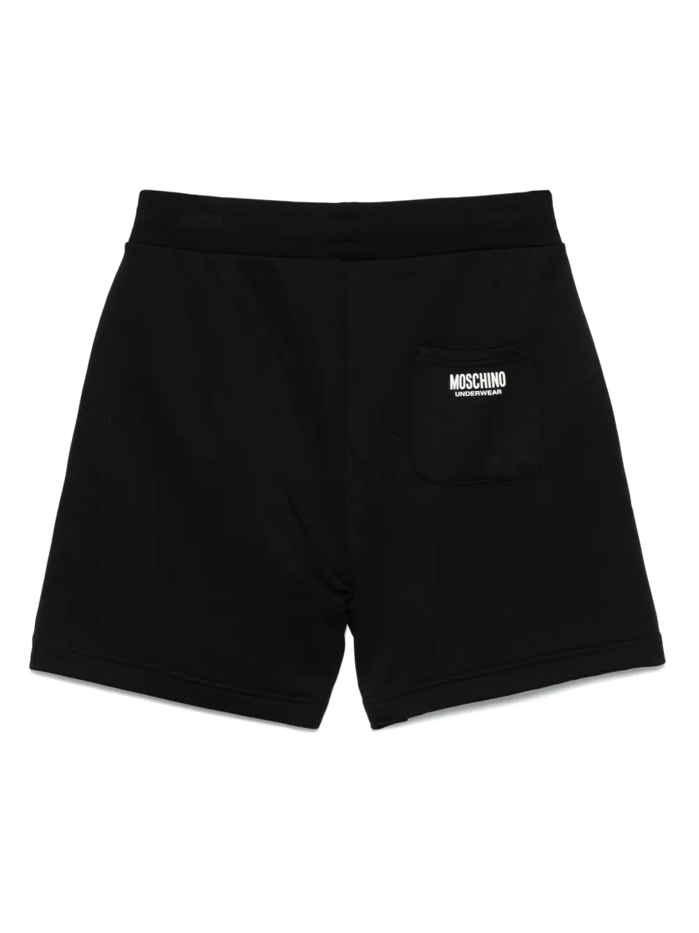 Moschino Shorts met logoprint - Zwart