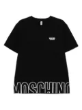 Moschino raised-logo T-shirt - Black