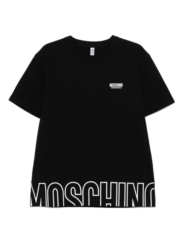 Moschino Logo T Shirt Black | Mainline Menswear United States