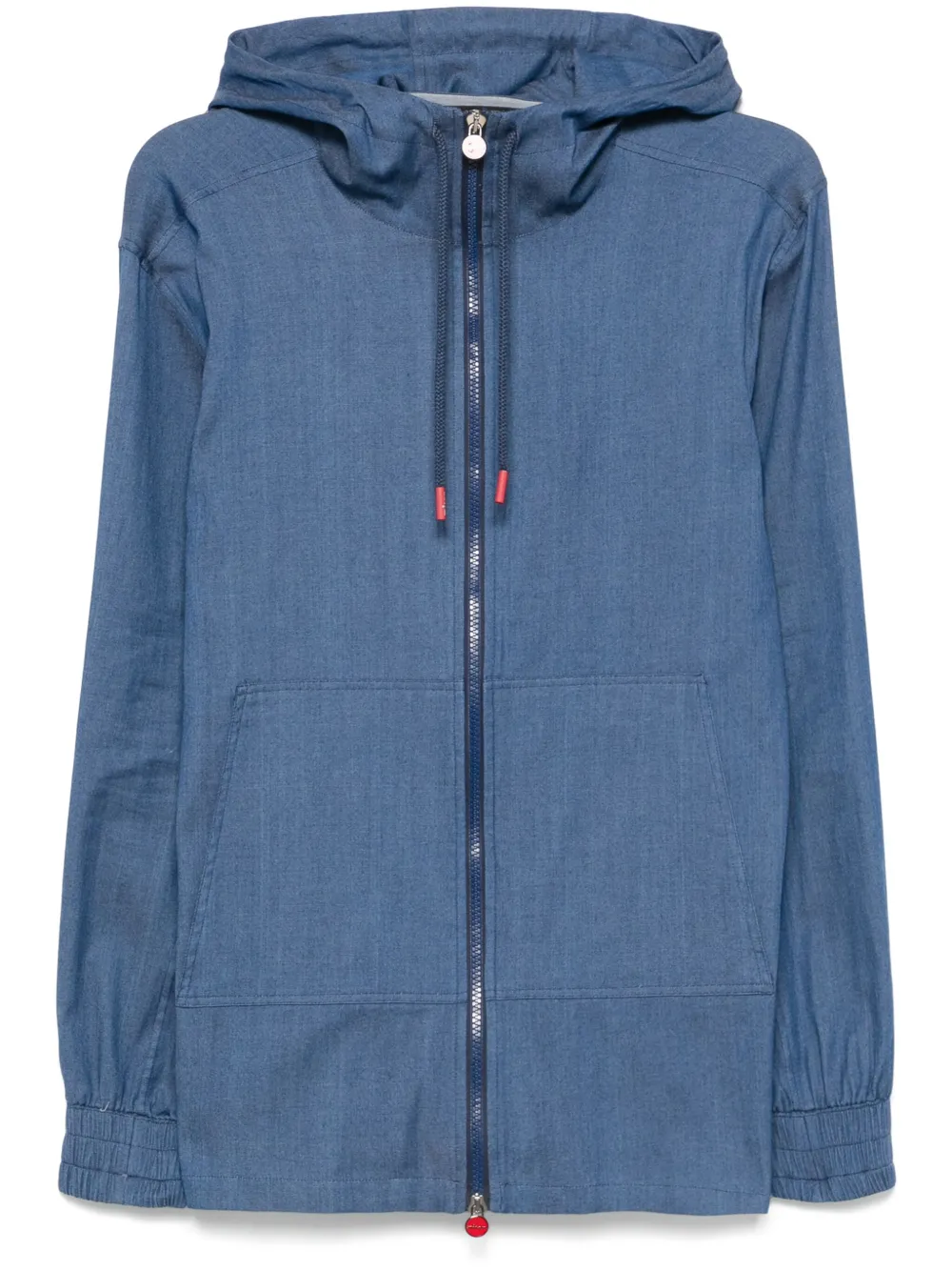 Kiton Umbi hoodie Blauw