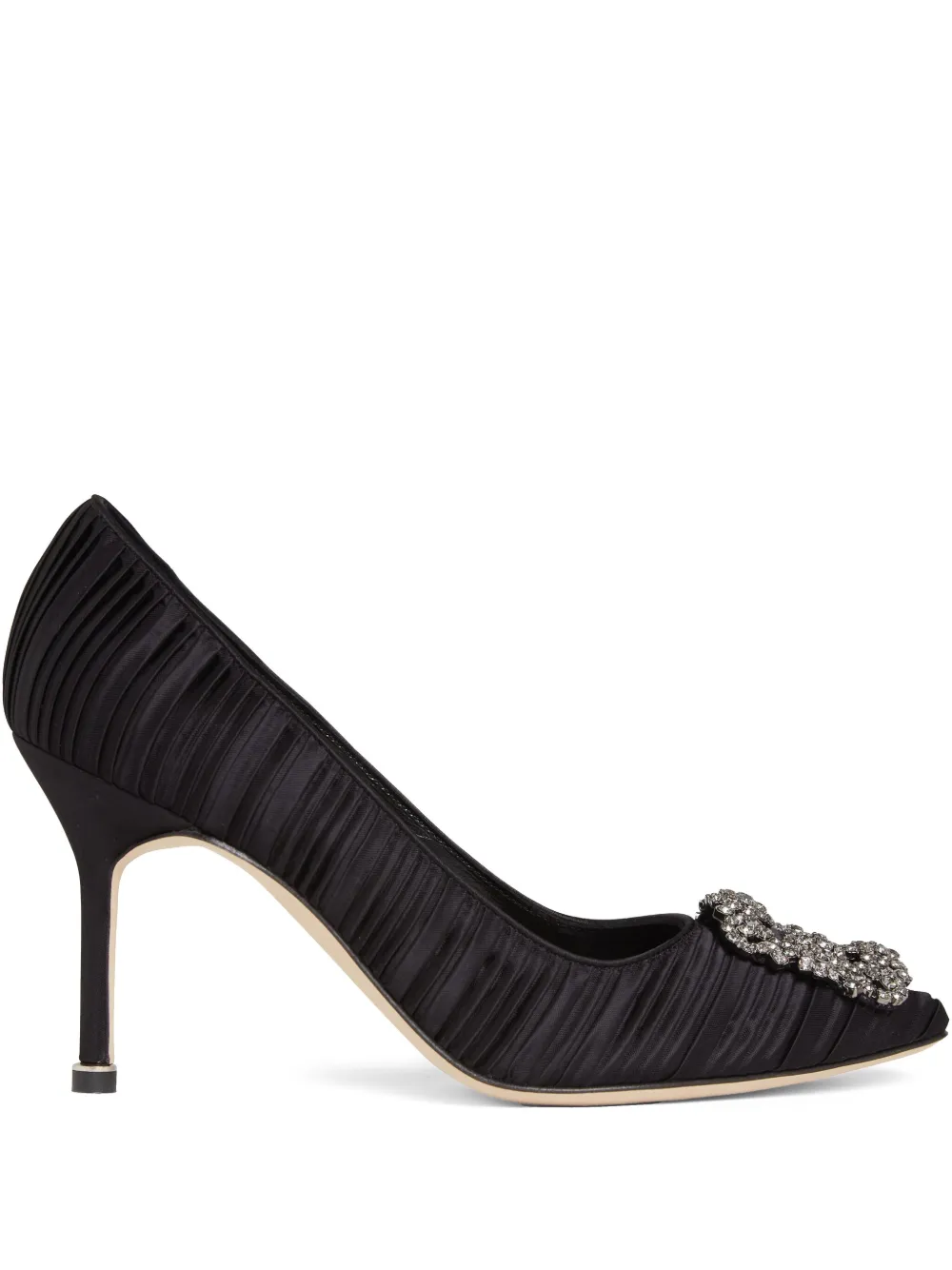 Manolo Blahnik 90 mm Hangisi pumps Zwart