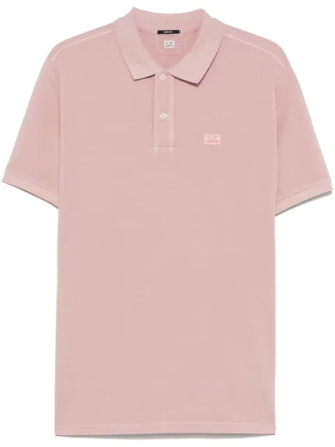 C.P. Company logo-embroidered polo shirt