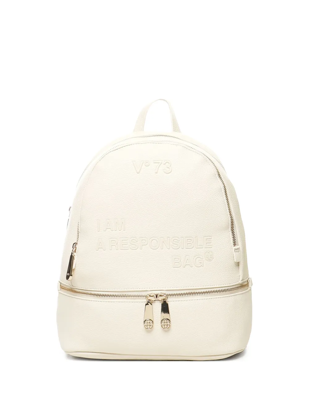 logo embossed backpack