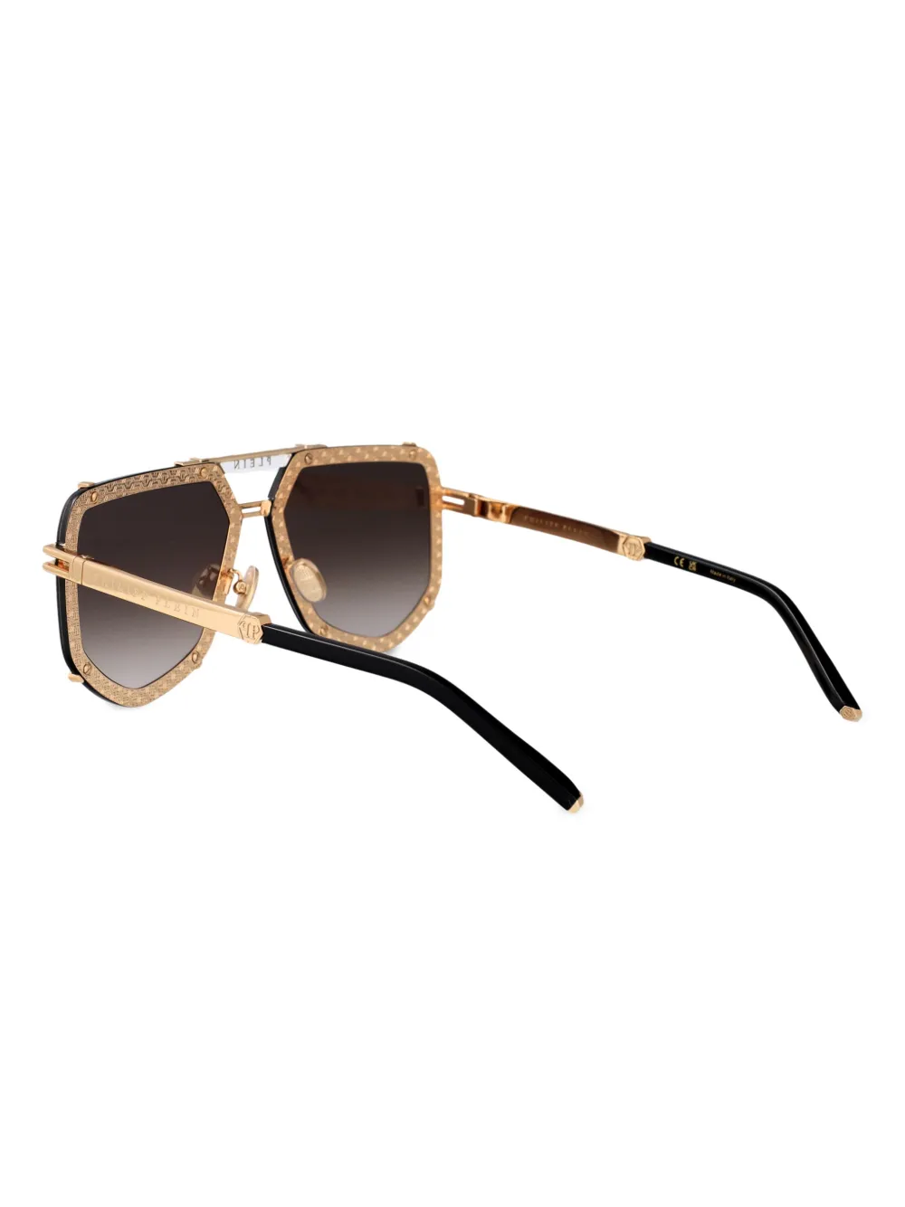 Philipp Plein Eyewear SPP1320301 GOLD BROWN Goud