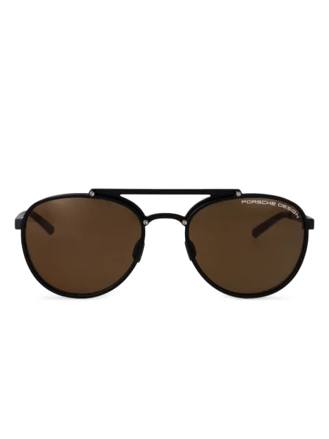 Porsche Design lentes de sol con armazón redonda